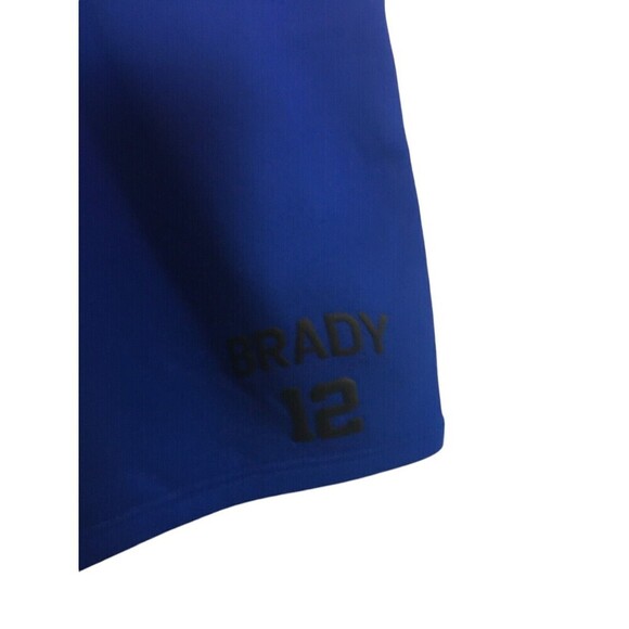 Tom Brady Brand Shorts Men's Size Medium Blue Arched Stretch Drawstring - Picture 3 of 6